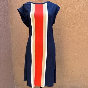 Tommy Hilfiger Navy Dress with Red and White Stripes